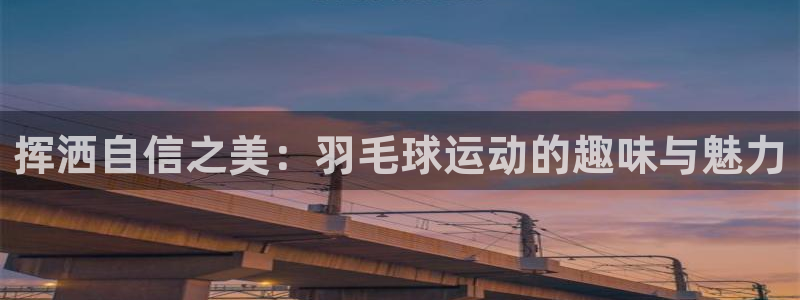 球客岛：挥洒自信之美：羽毛球运动的趣味与魅力